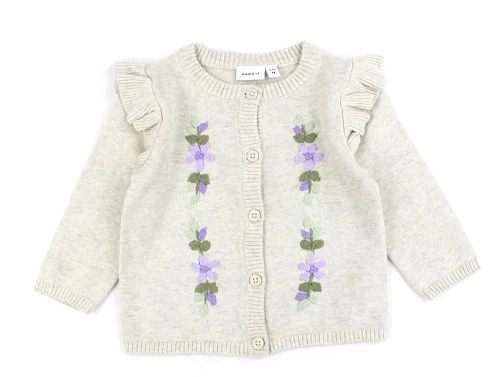 Name It peyote melange broderi cardigan
